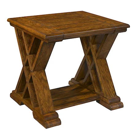 Rustic Rectangle End Table